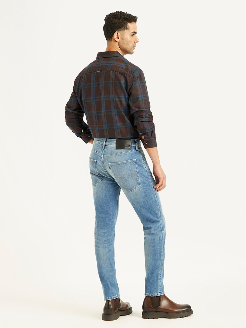 Men's 512 Blue Slim Tapered Fit Mid Rise Jeans