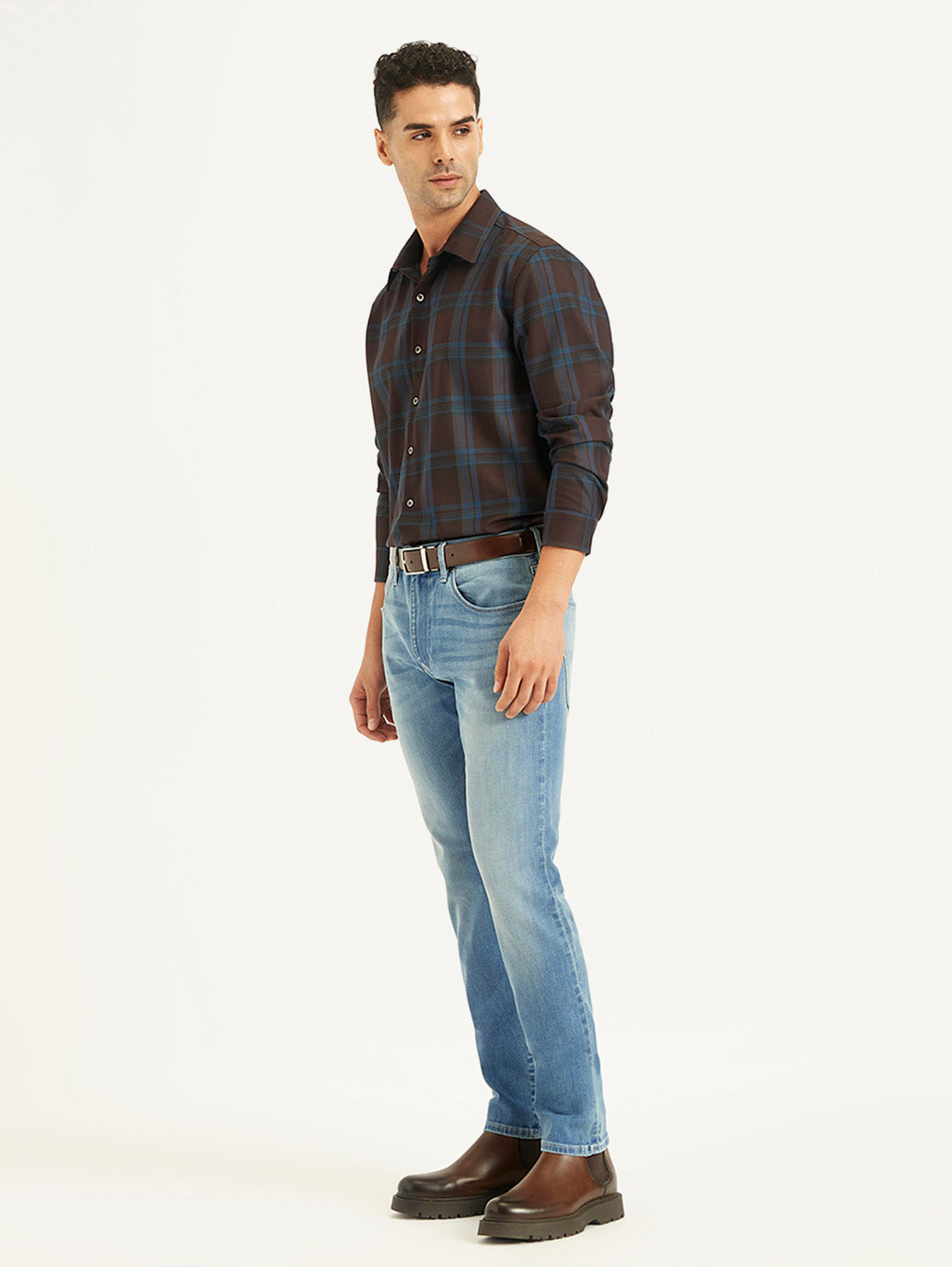 Men's 512 Blue Slim Tapered Fit Mid Rise Jeans