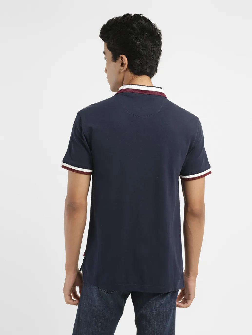 Men's Solid Slim Fit Polo T-shirt