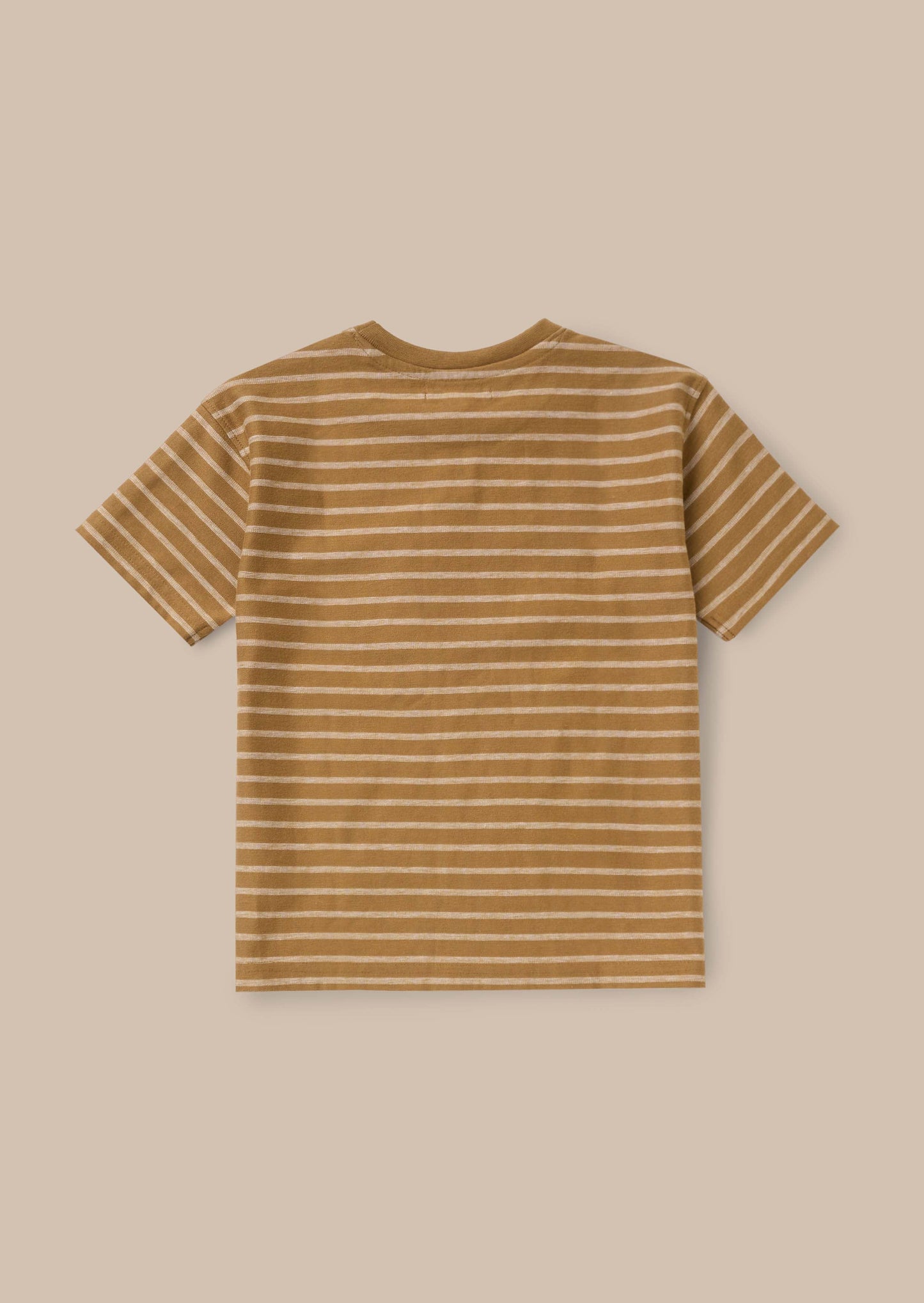 Ash Brown Textured T Shirt Brown