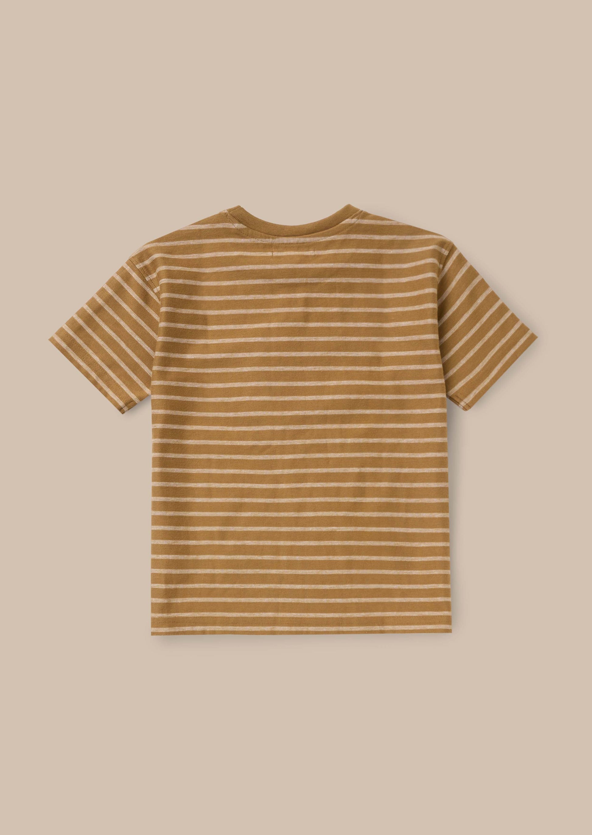 Ash Brown Textured T Shirt Brown
