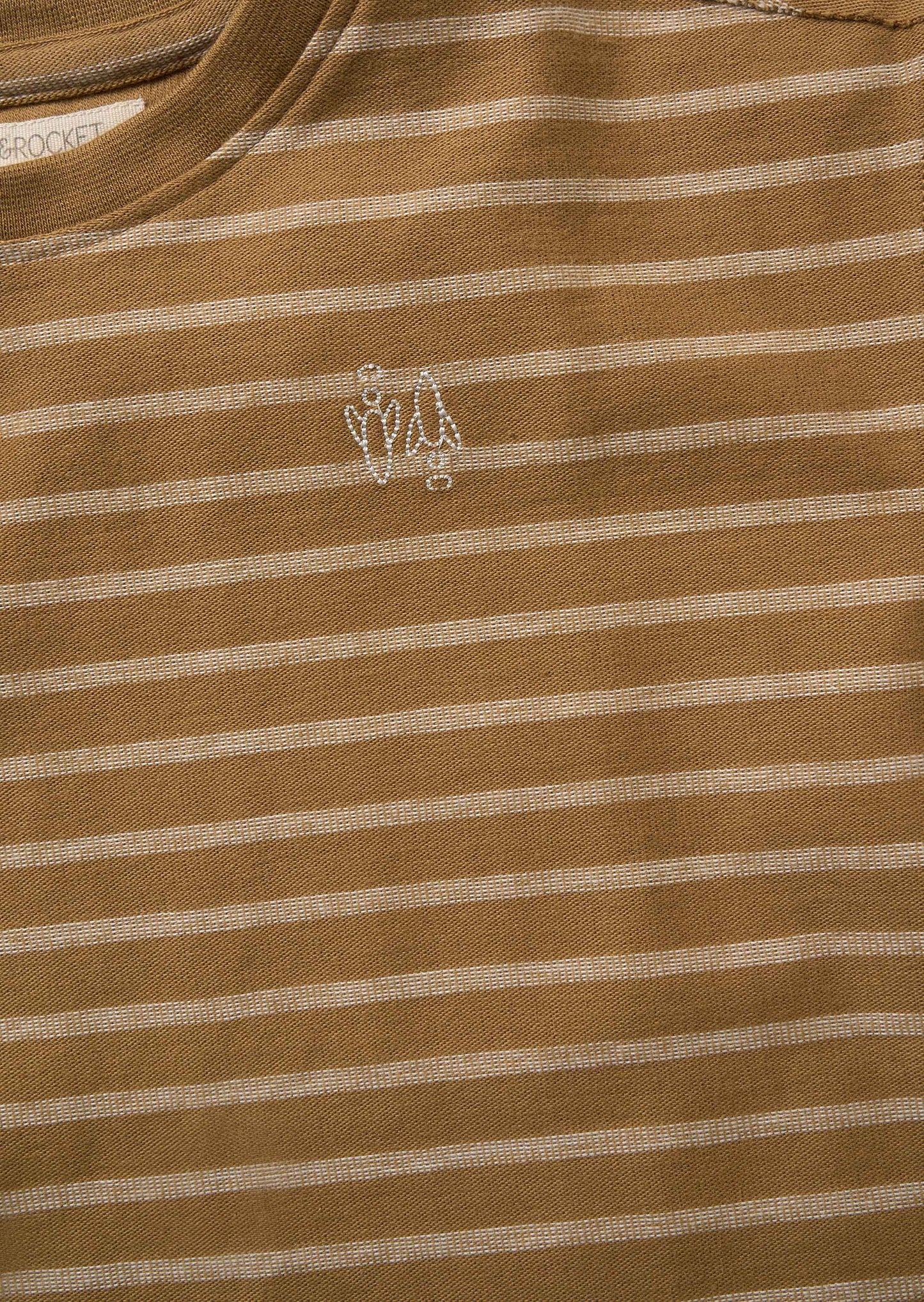 Ash Brown Textured T Shirt Brown