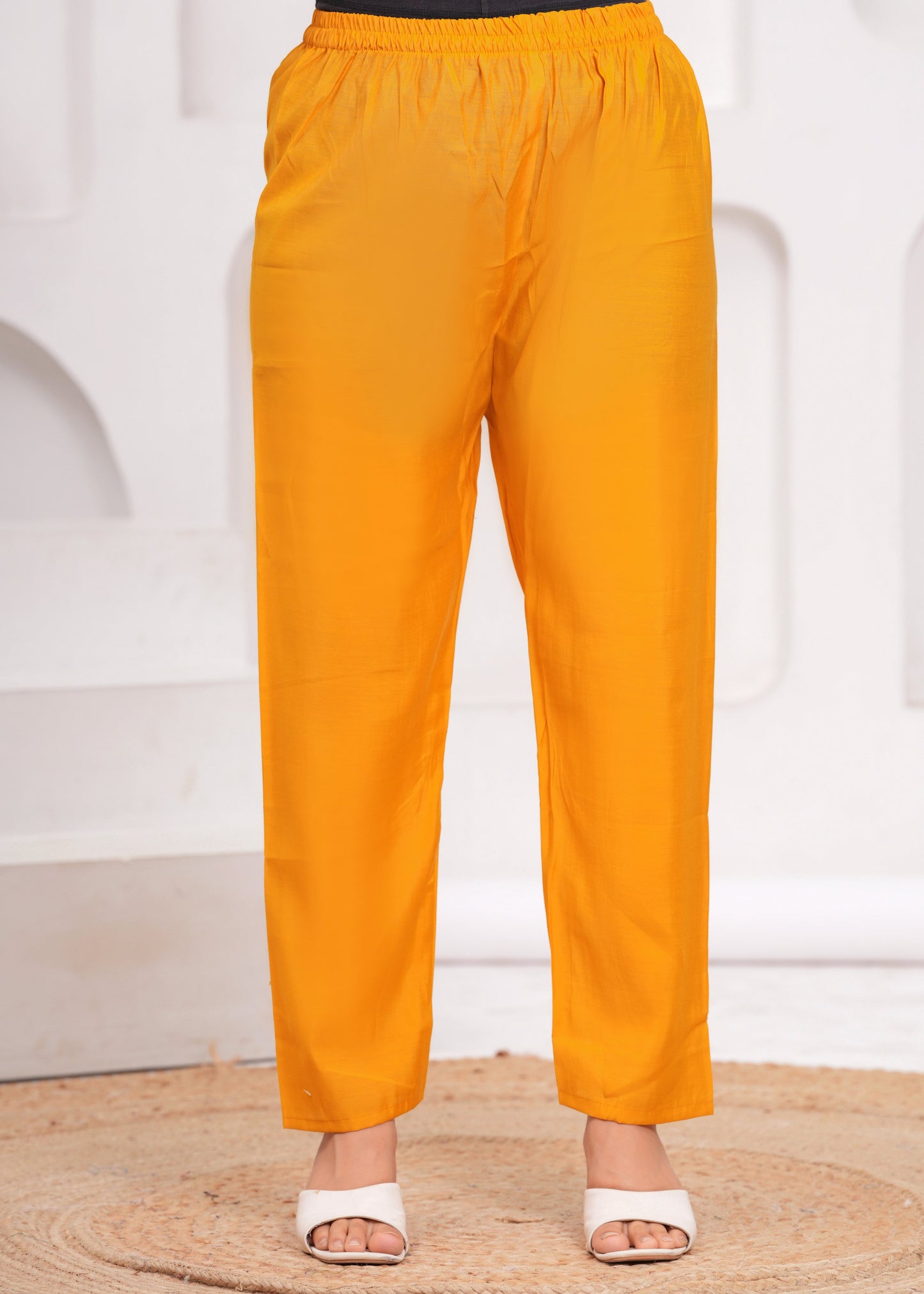 Mustard Embroidered Silk Suit Set with Dupatta