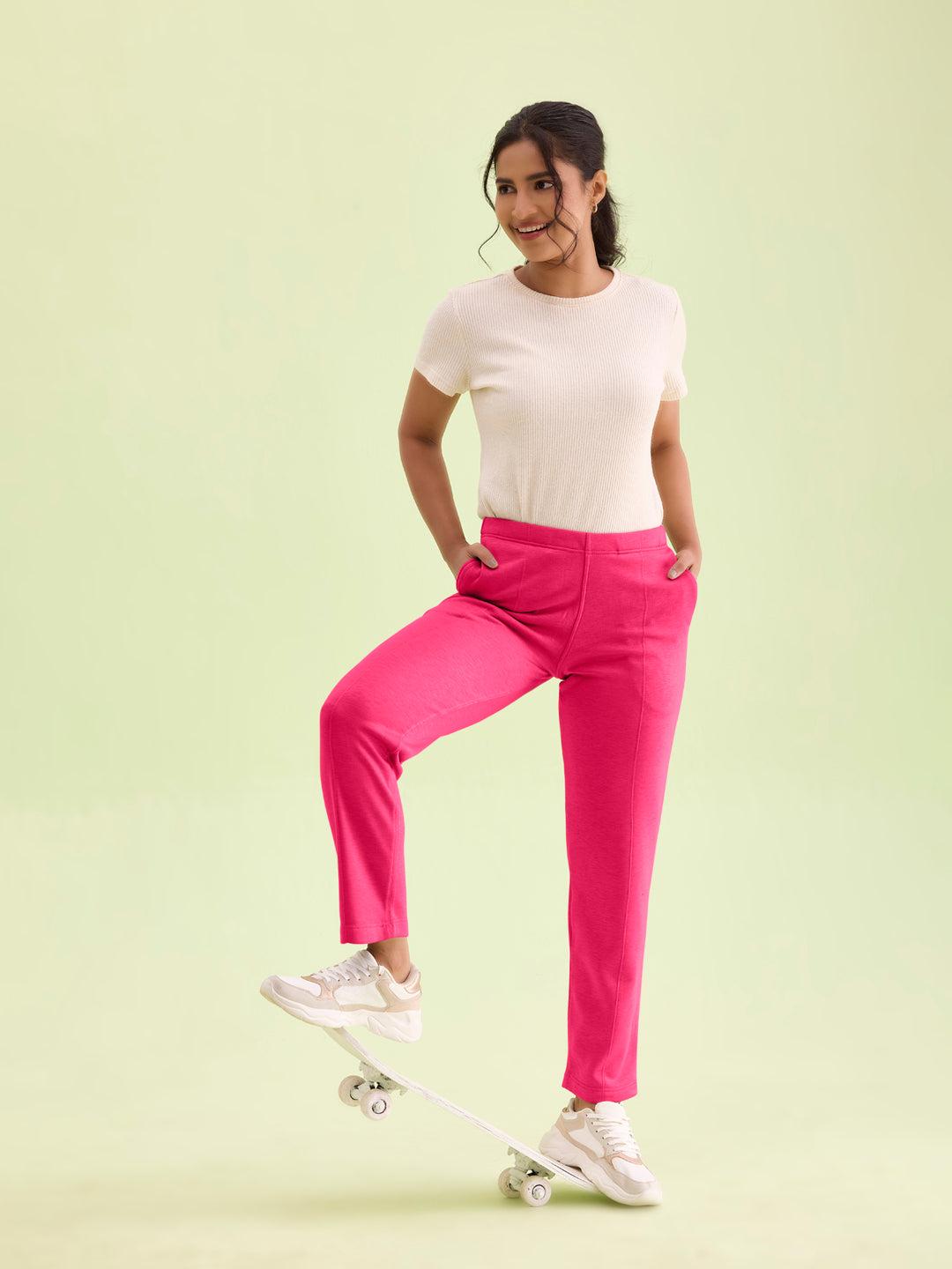 Dark Rose Fleece Ultra Warm Kurti Pant