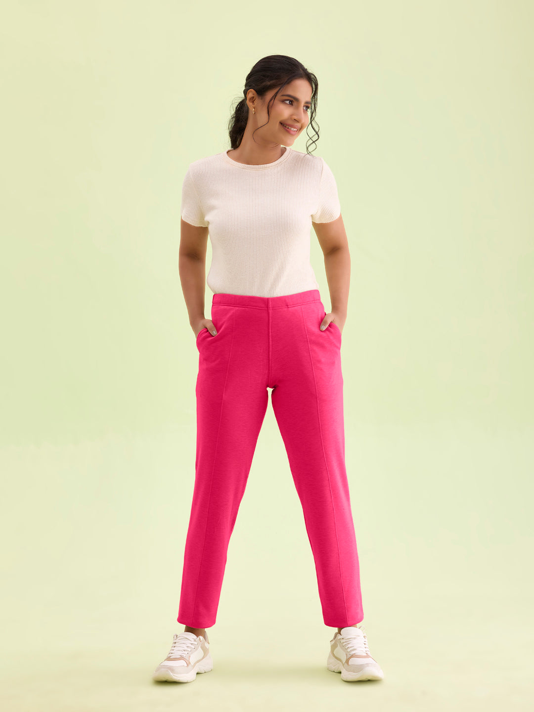 Dark Rose Fleece Ultra Warm Kurti Pant