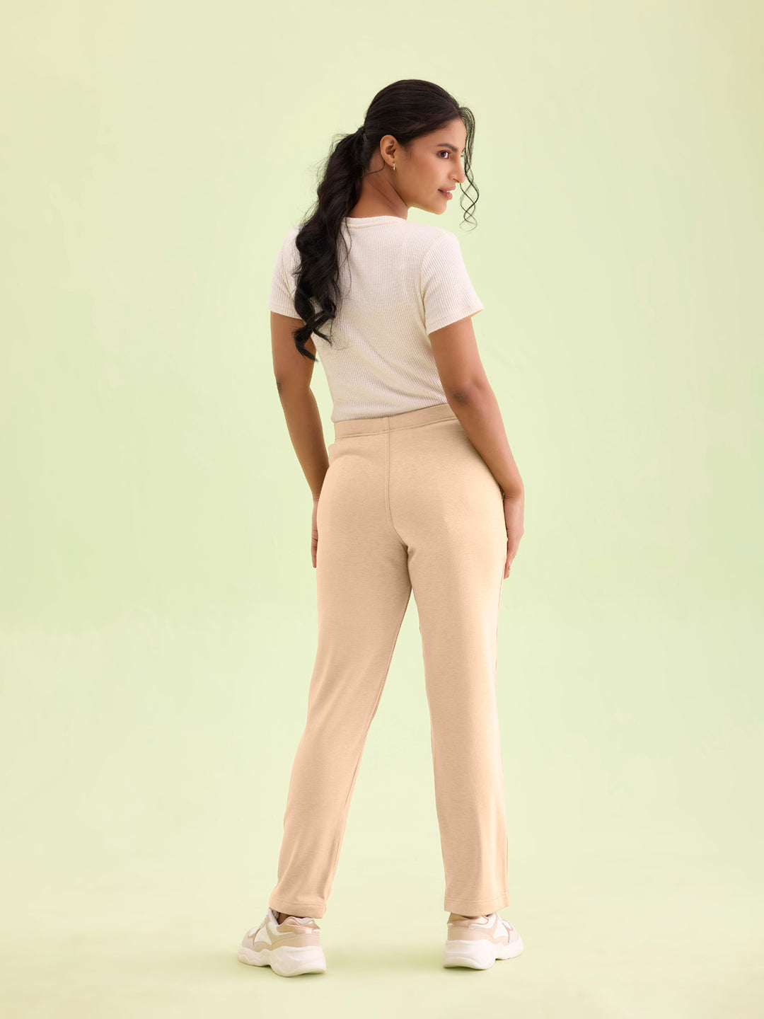 Light Beige Fleece Ultra Warm Kurti Pant