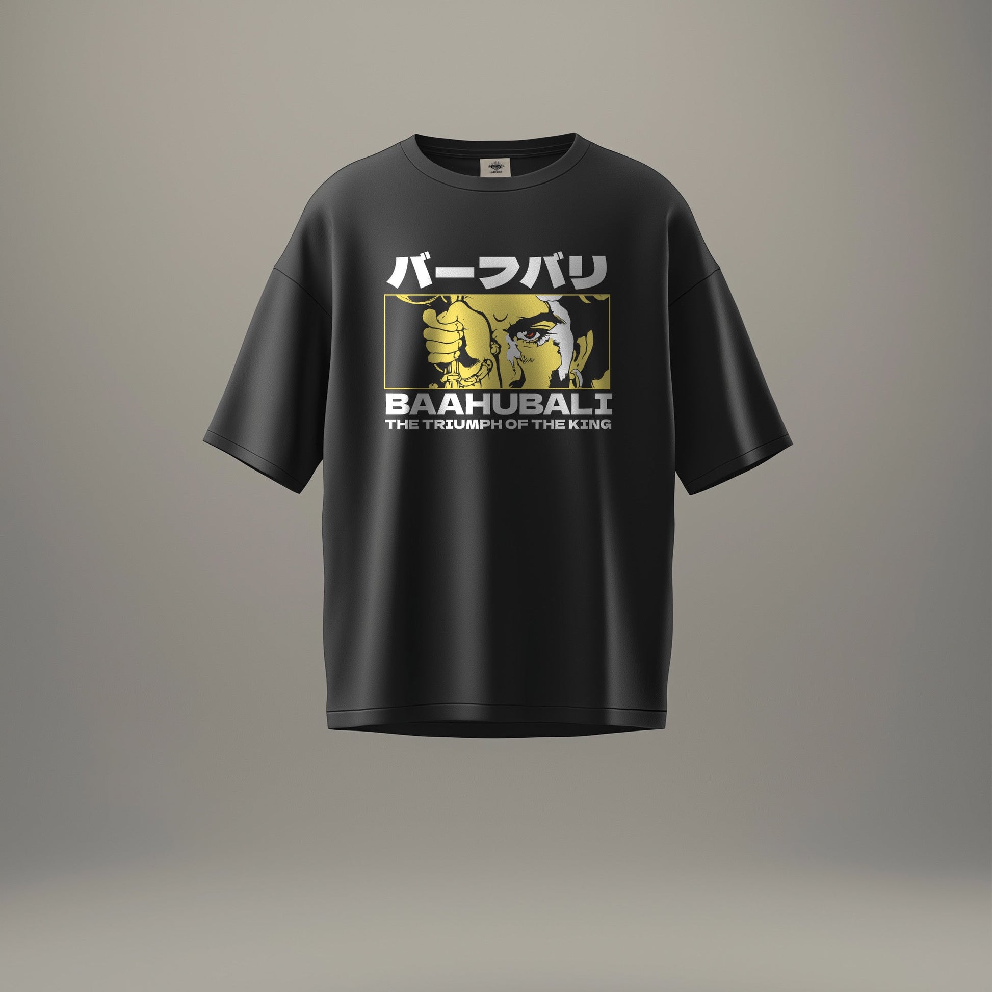 Baahubali: The Triumph of the King Black Oversized T-Shirt