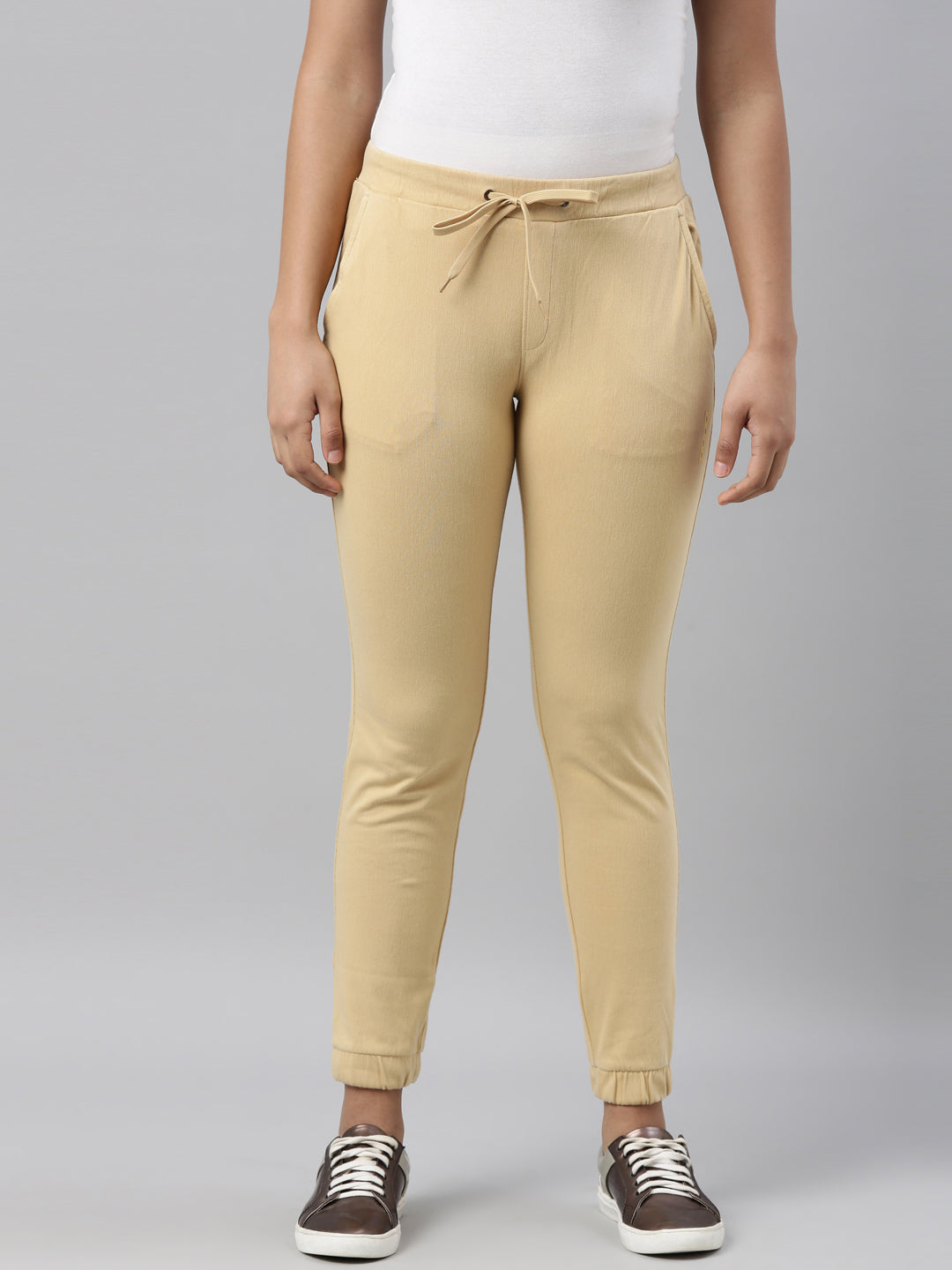 Banana Cotton Poly Stretch Cuffed Joggers