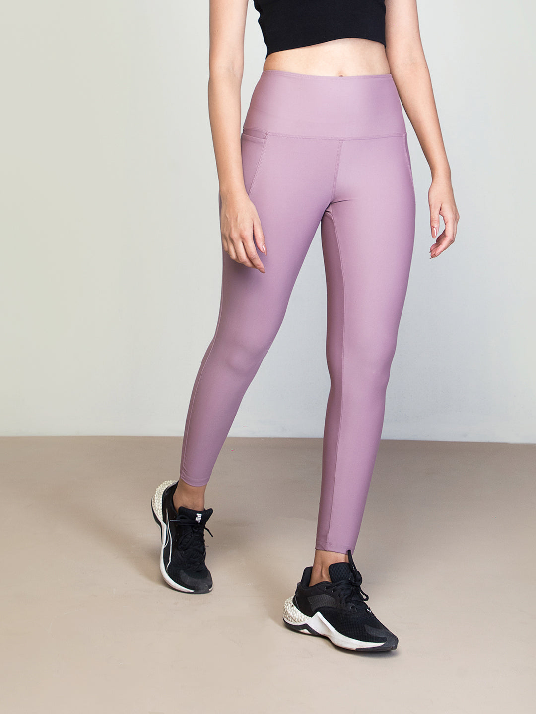 Dusty Voilet Nylon Stretch Training Tights