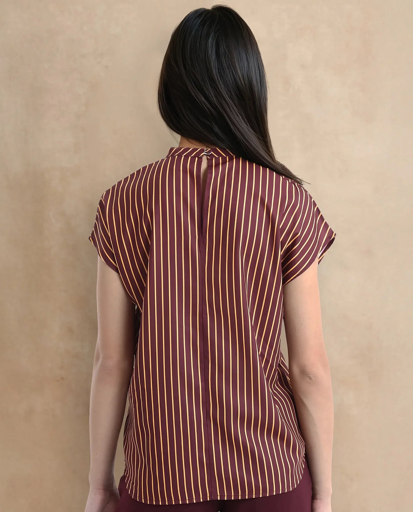 Rareism Women Lossa Brown Printed Top