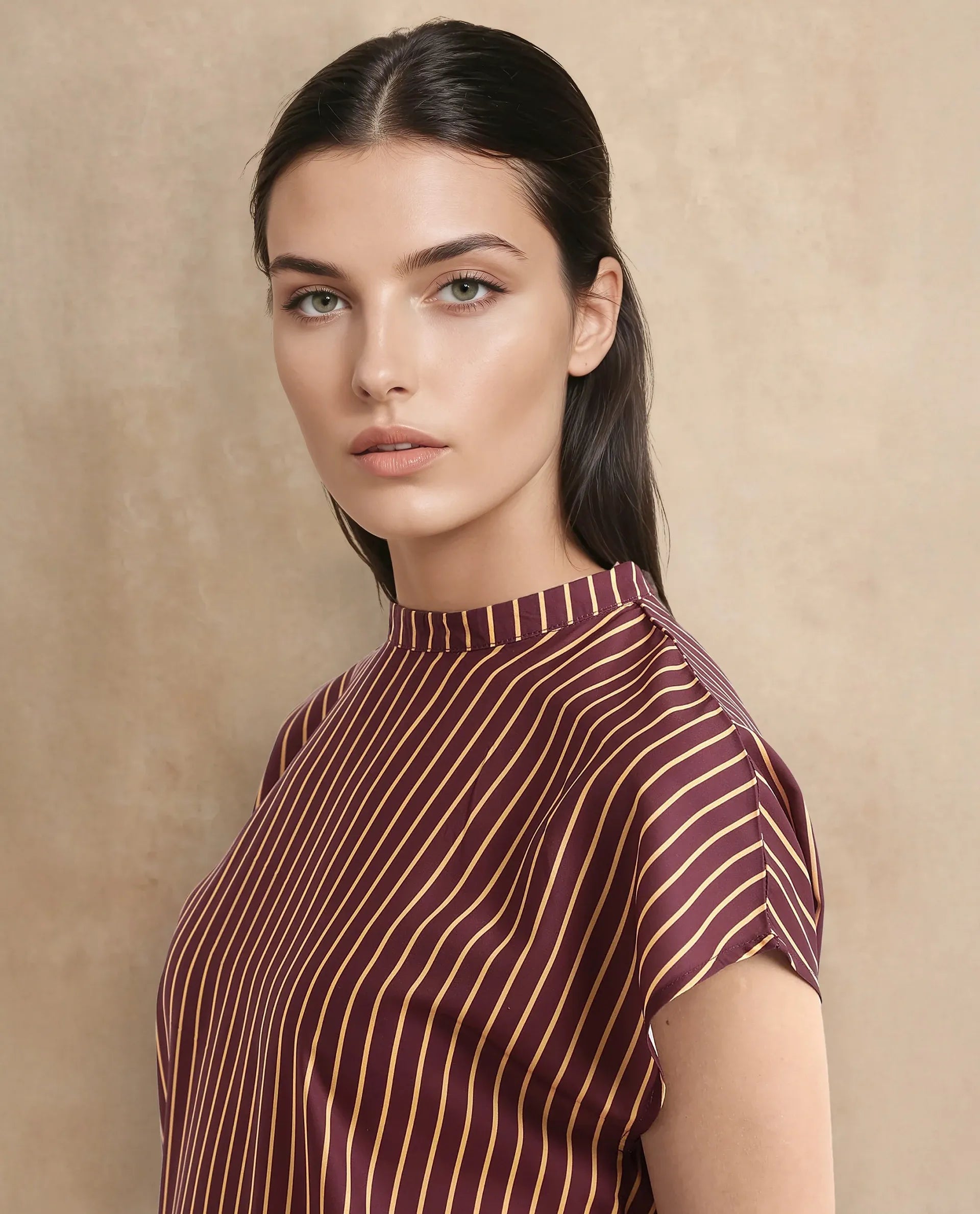 Rareism Women Lossa Brown Printed Top