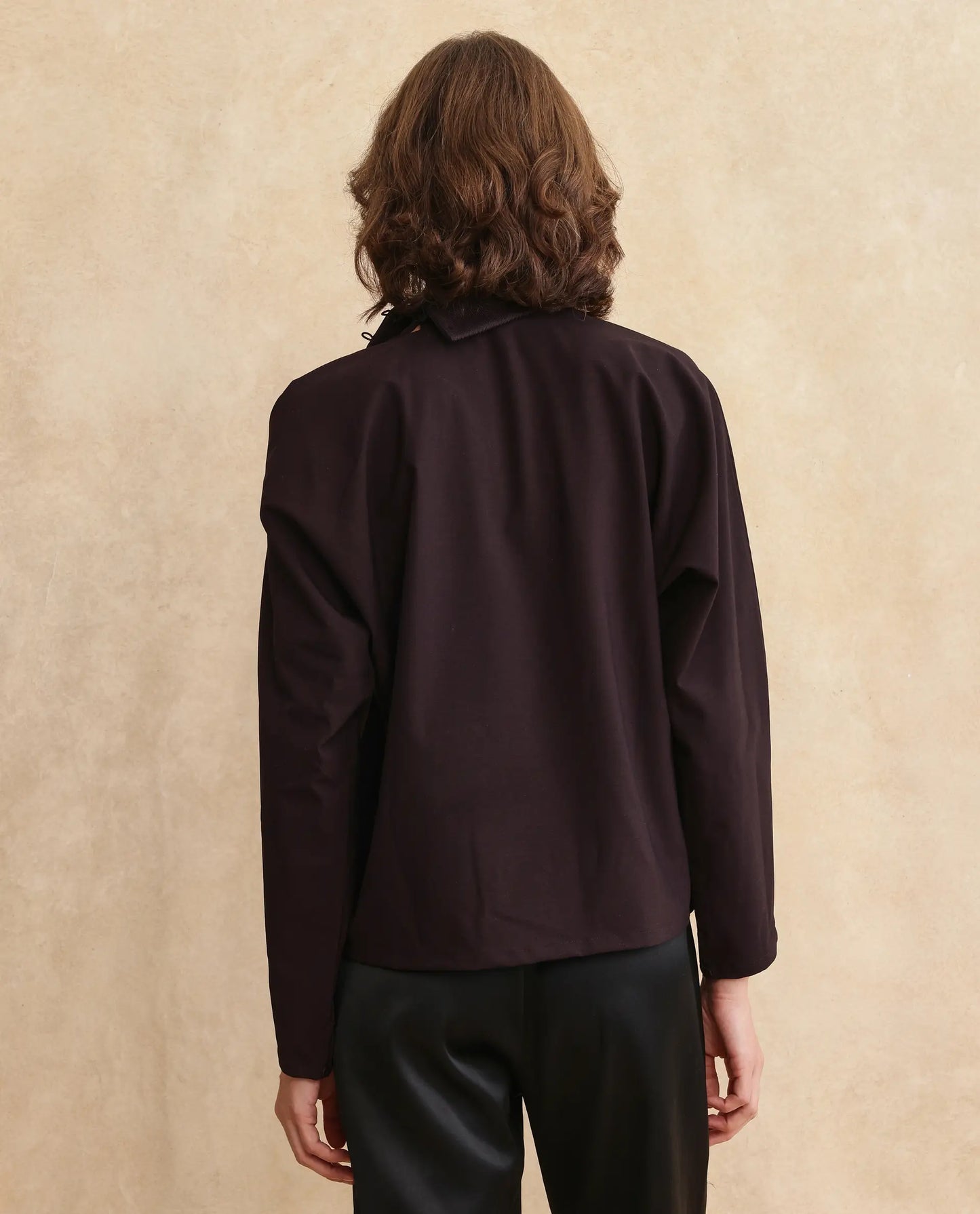 Rareism Women Natta Rust Regular Sleeve High Neck Regular Fit Plain Top