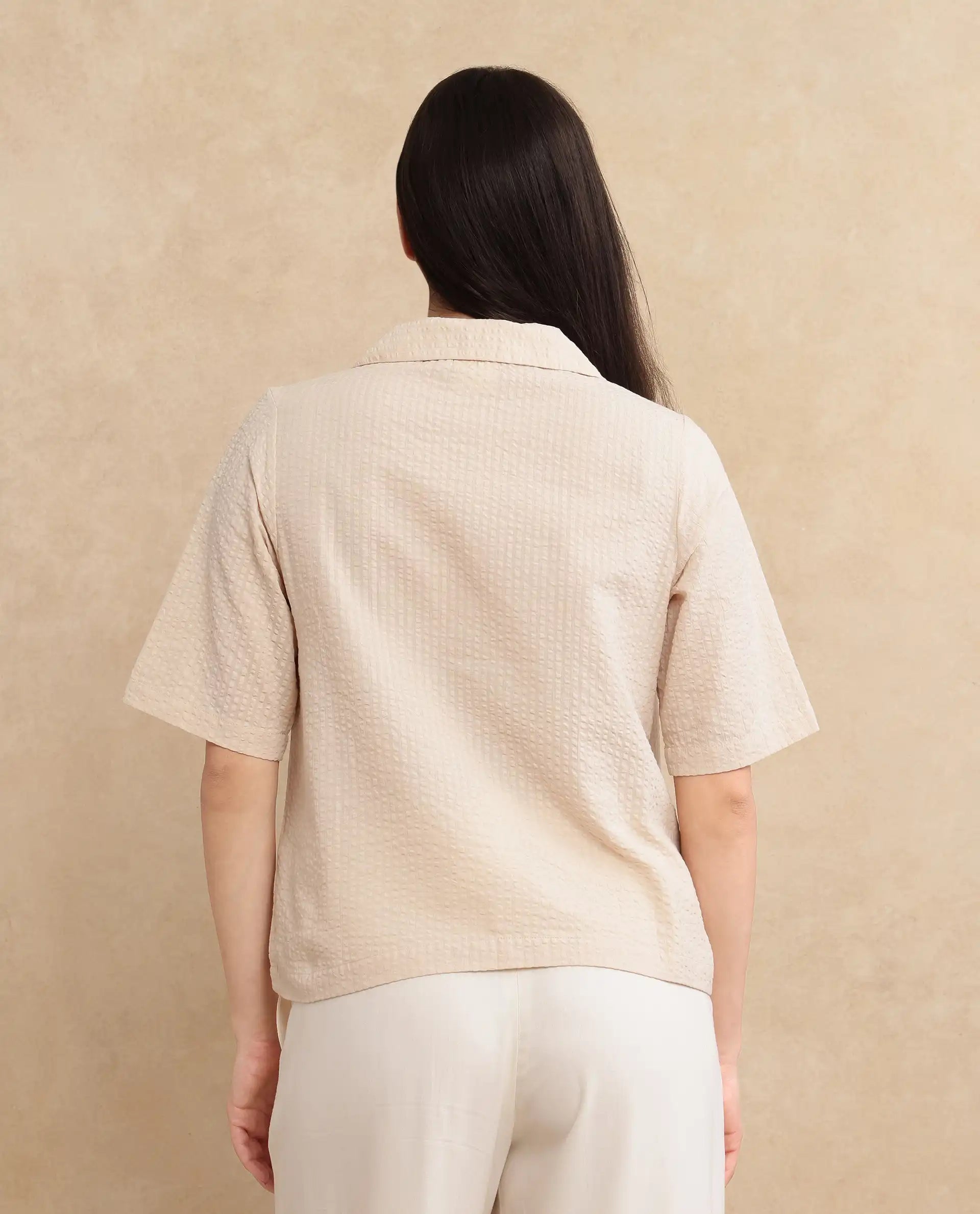 Rareism Women Nomiki Beige Plain Top