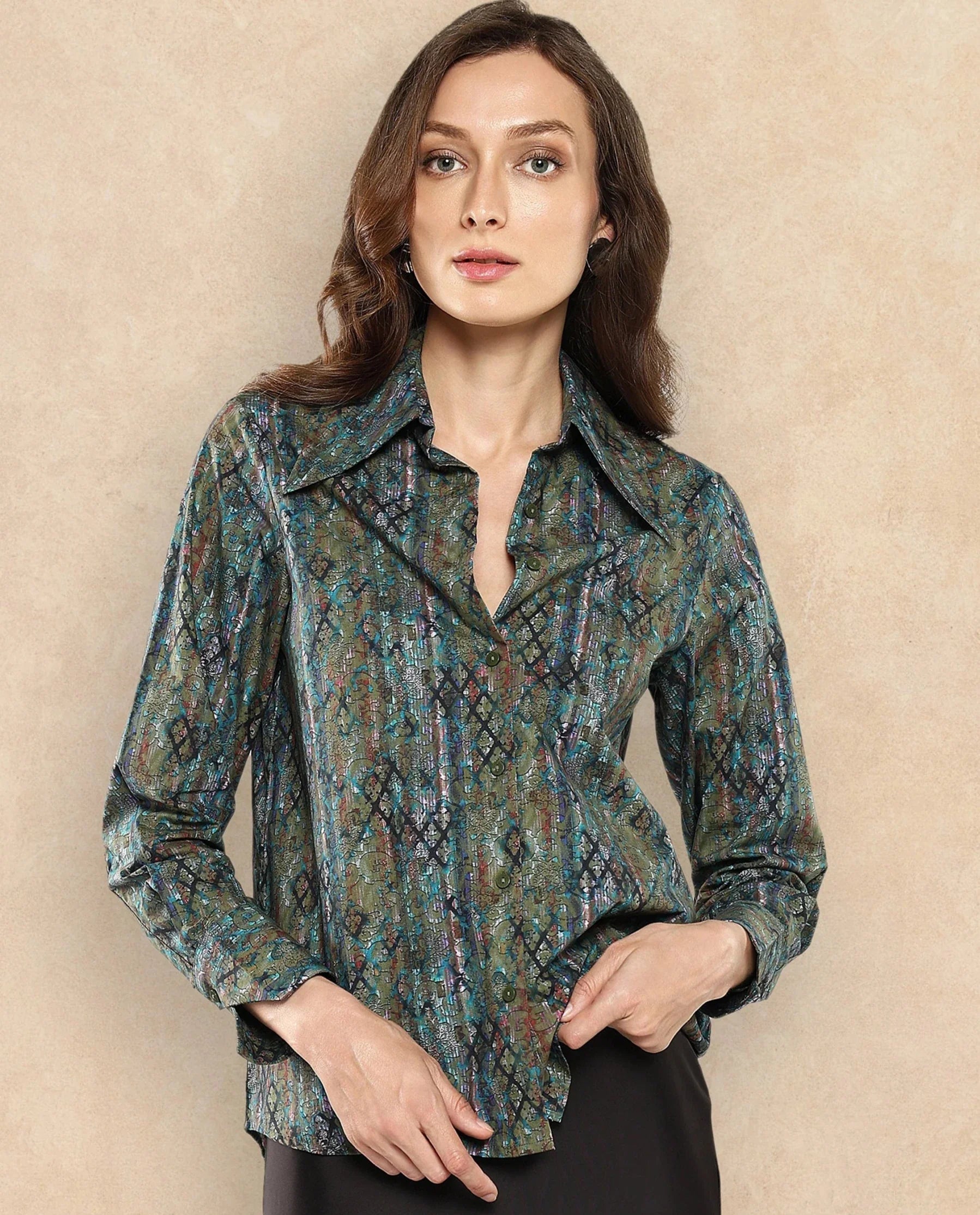 Rareism Women Nudo Multi Print Top