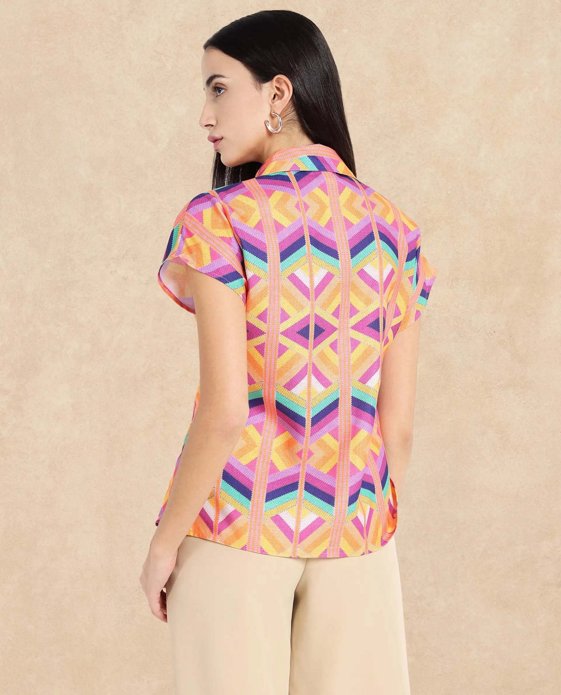 Rareism Women Tarasa Multi Printed Top