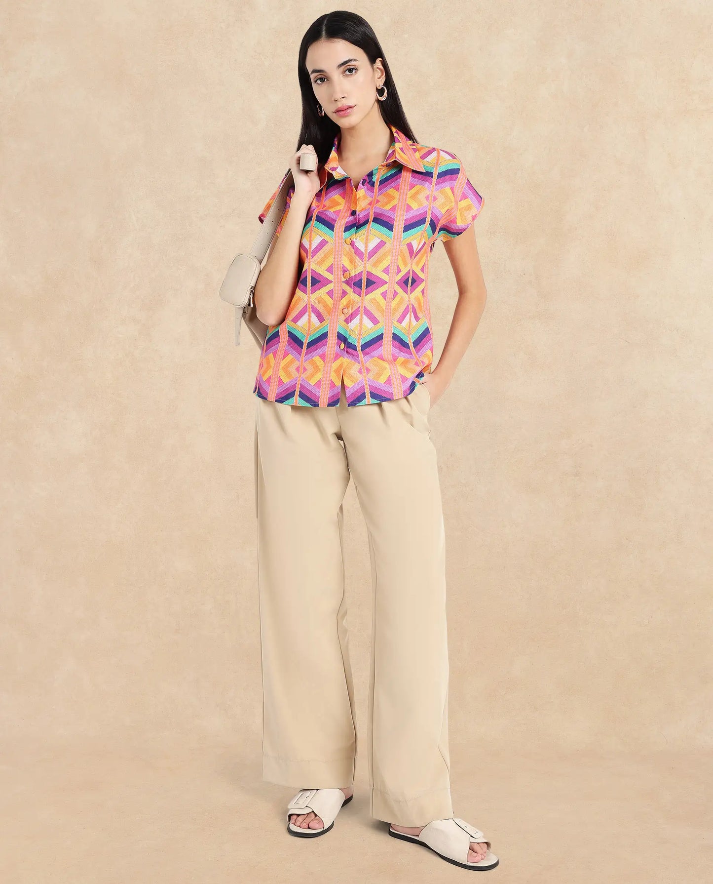 Rareism Women Tarasa Multi Printed Top