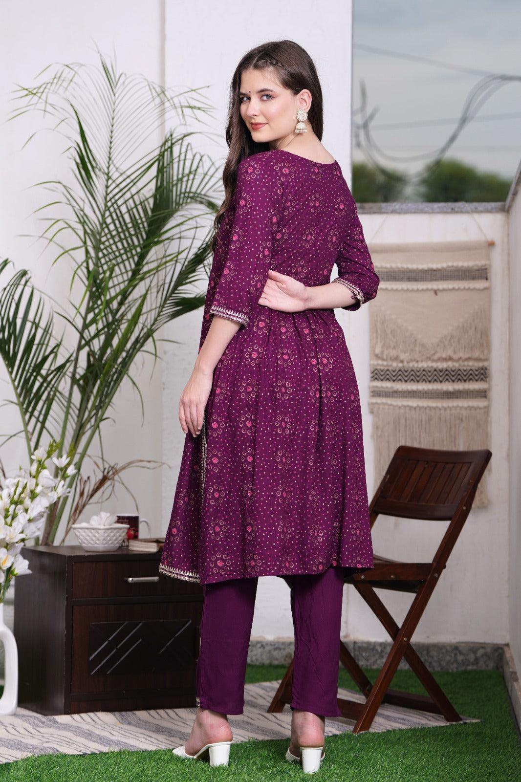 Embroidered Kurta and Pant Set with Dupatta