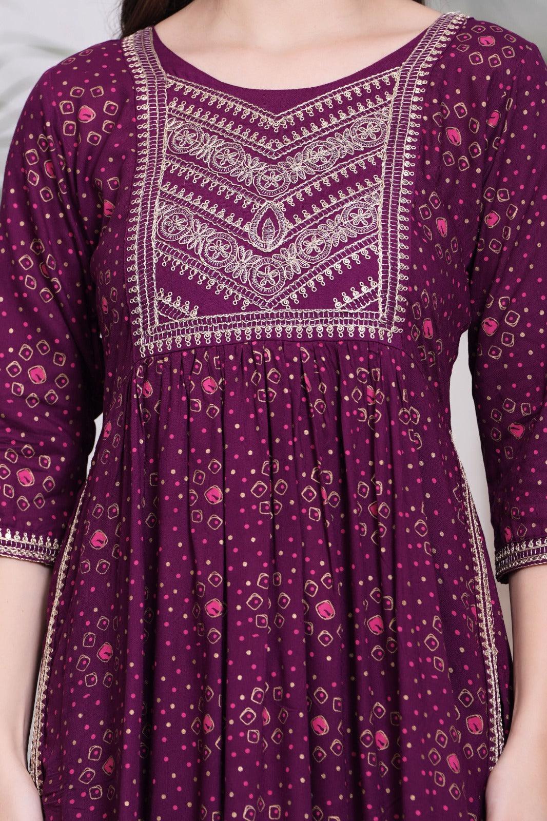 Embroidered Kurta and Pant Set with Dupatta